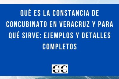 Qué es la constancia de concubinato en Veracruz y para qué sirve: ejemplos y detalles completos
